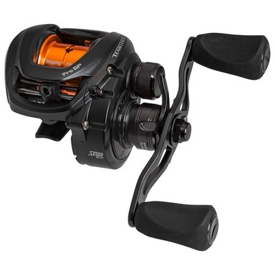 Lew's Team Lews Pro SP Baitcastrolle Schwarz Skipping Pitching Bass Barsch 32mm
