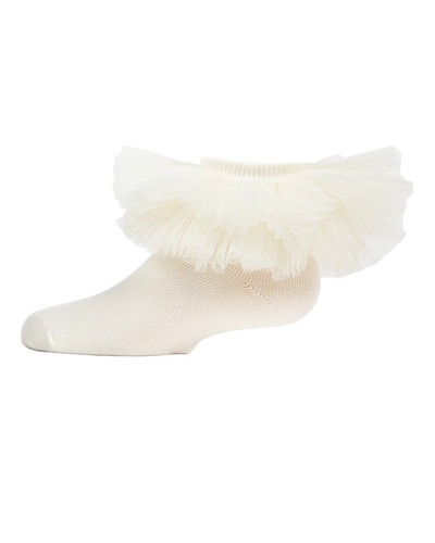 Girls' Oversized Tutu Ballerina Anklet Socks - Picture 4 of 16