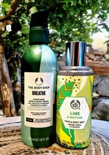 Image of The Body Shop Breathe Purify Hair Body Wash & Lime & Matcha Hair/Body Mist New!