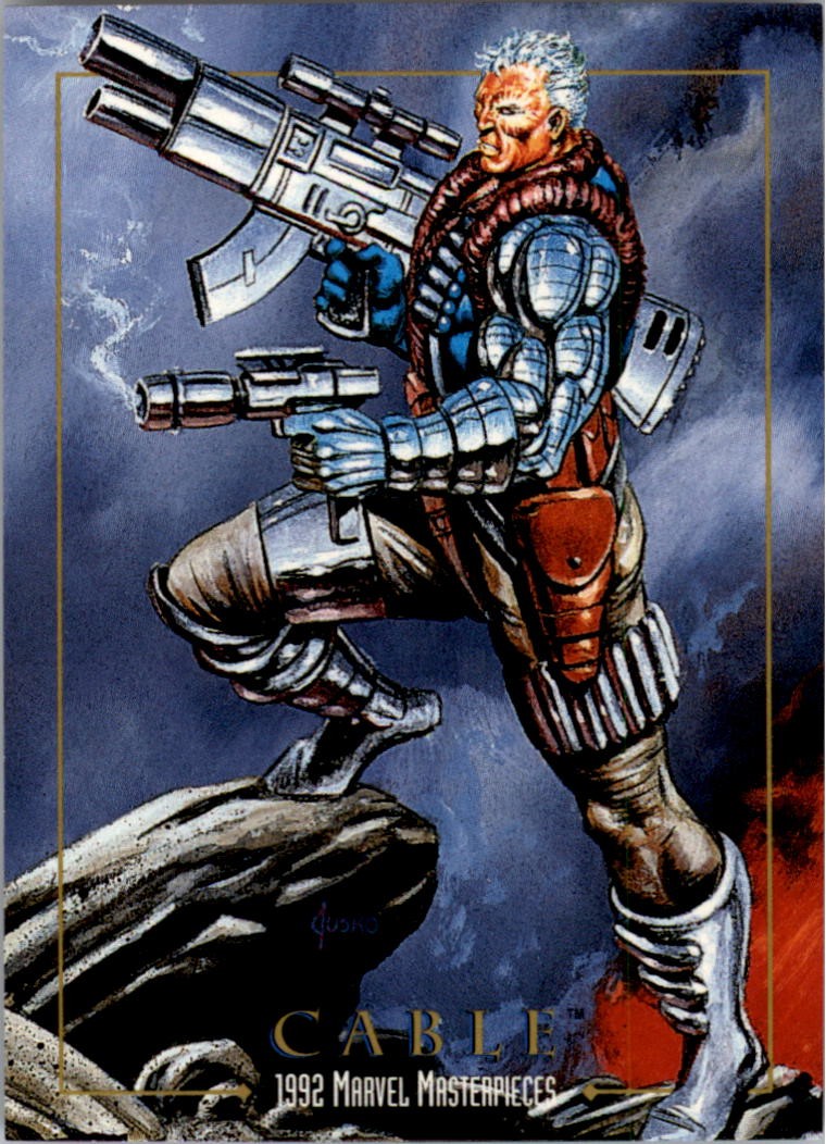 1992 SkyBox Marvel Masterpieces #18 Cable - NM-MT