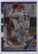 2019 Bowman Draft Chrome Purple Refractor 195/250 Tony Locey #BDC-70 0q3