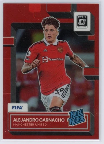 2022-23 Donruss Soccer ALEJANDRO GARNACHO Red Optic Rated Rookie /165