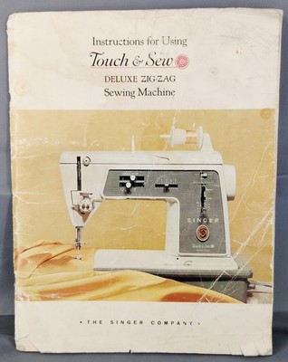 Vintage Singer Touch & Sew Deluxe Zig-Zag Sewing Machine Manual Form 21600 1964