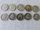 Roosevelt Dimes lot of ten - 2-1946's, 1948D,1957D,1958D, 5-1964D's