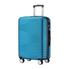 Premium 20" Expandable Hardside Suitcase w/ Spinner Wheels & TSA Lock Blue