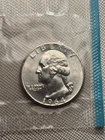 1964 Washington Quarter 90% Silver 25C Uncirculated US Coin Sealed