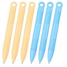 Magnetic Drawing Board Pen, 6 Pcs Pen, Light Yellow/Blue