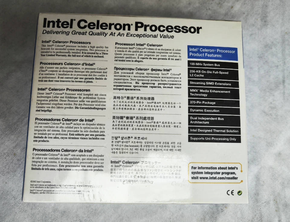Intel Tulatin Celeron 1.4GHz 256K brand new in box unopened. Rare condition. - Image 3 of 4