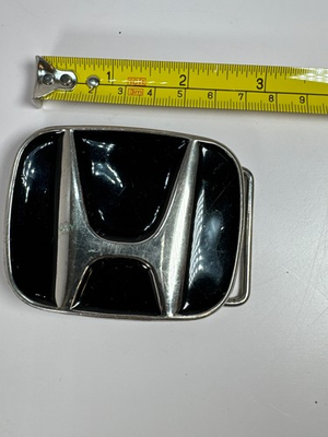 #ad Honda Belt buckle black silver $23.00