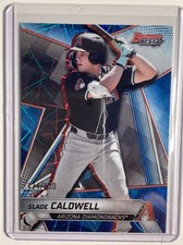 2025 Bowman's Best Slade Caldwell Top Prospects Blue Refractor #/150