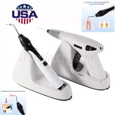 Dental Wireless Endo Obturation System Gun Heated Pen 3Pcs Percha Gutta tips