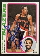 Lionel Hollins Portland Blazers Hand Signed 1978-79 Topps IP Autograph
