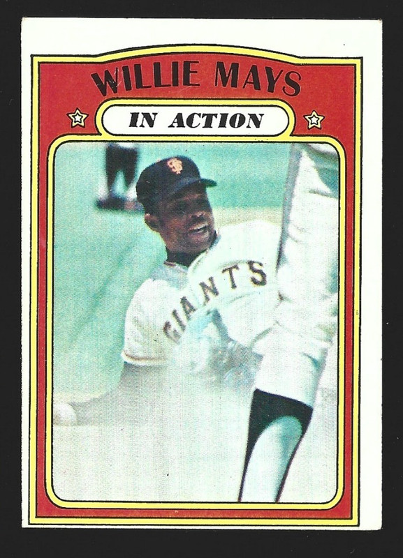 WILLIE MAYS IA 1972 TOPPS #50 S.F. GIANTS (VINTAGE *EX-MT)