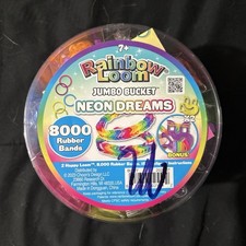 Rainbow Loom Jumbo Bucket Neon Dreams 8000 Rubber Bands Craft Kit BQ627