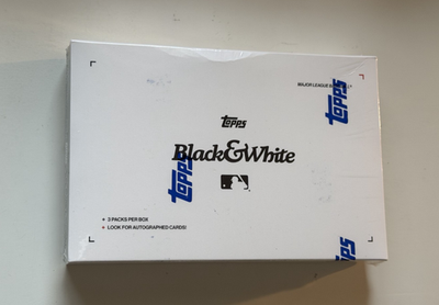 #ad 2025 Topps Black and White MLB Baseball SEALED Mega Box $139.95