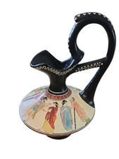 VTG Greek terra-cotta vase handpainted by D. Vassilopoulos 490 BC Berlin Museum 