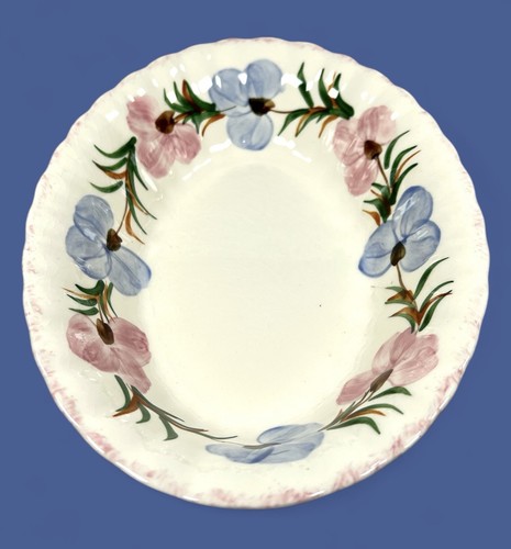 Cuenco para servir 9-5/8" de ancho - Southern Potteries - Blue Ridge - patrón de guisantes dulces - Imagen 5 de 10