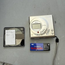 Sharp MD-MT821 MiniDisc Recorder Digital Audio Playback Silver Vintage BATTERY