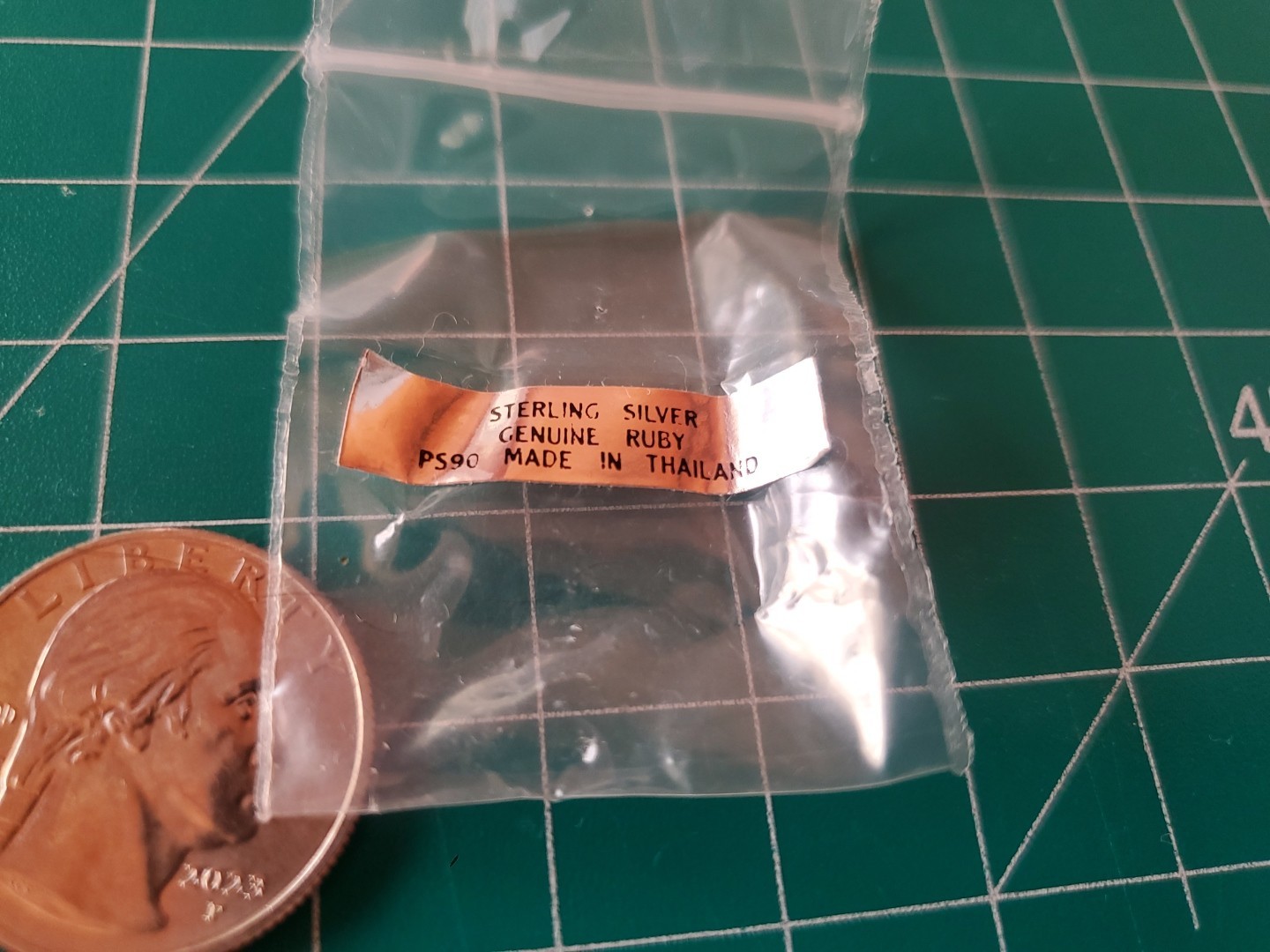 Sterling Silver Ruby Charm Pendant - image 4