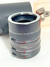 Vintage Vivitar Automatic Extension Tube Set 12mm 20mm 36mm with Case