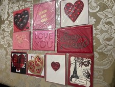 Papyrus Lot Of 10 Valentine s Day Pretty Love Greeting Cards 3D New Gems