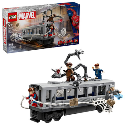 LEGO Marvel Spider-Man vs. Doc Ock Subway Train Scene - Action Figures Kids Toy 