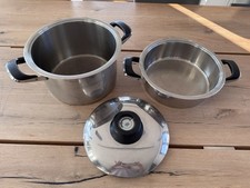 AMC Kochtopf Set mit Deckel + Visiotherm 6,5 l + 3,3 l * Durchm. 24 cm