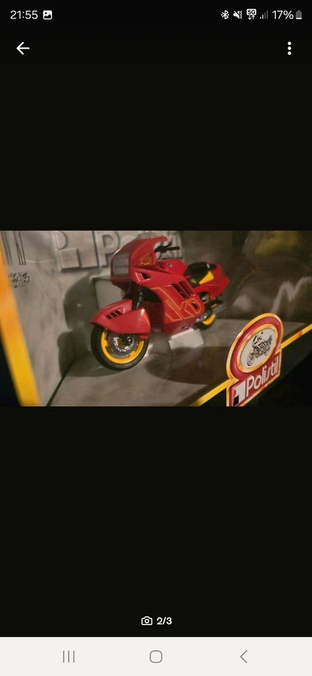 Politik BMW K1 Modell Motorrad Rot Rare Selten Ovp Neu - Bild 2 von 2