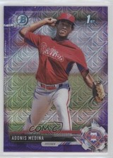 2017 Bowman Chrome Prospects Mega Box Purple Refractor 77/250 Adonis Medina 4al