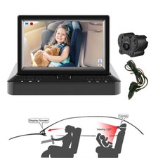 4.3'' Baby Monitor Backup Rear View Camera Car Back Seat Night Vision w/Belt