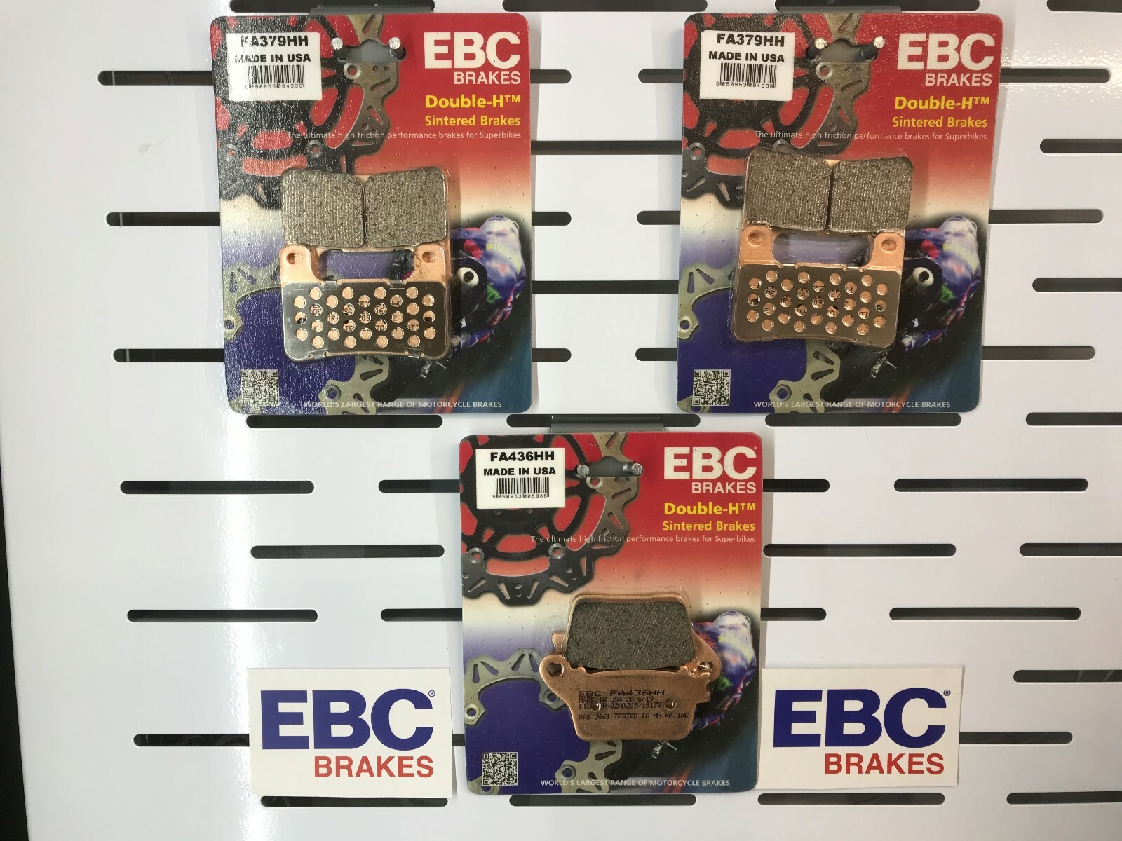 BRAKE PADS FULL SET FRONT AND REAR FOR GSXR1000 K9-L0-L1 SUZUKI 09-11 SINTERED