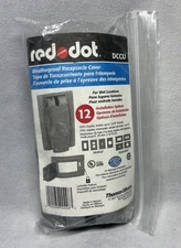 Red Dot DCCU Weatherproof Receptacle Cover 1-Gang Flip Lid Silver