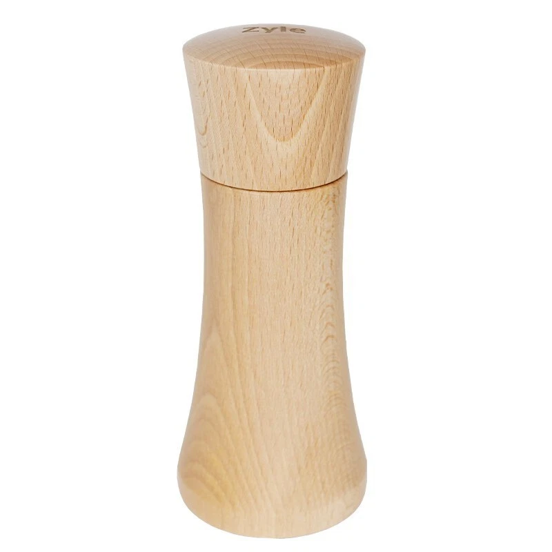 Zyle ZY165GRNT Natural Color Manual Elegant/Subtly Curved Design Spice Grinder