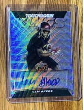 2020 Leaf Metal Draft Cam Akers Rookie Touchdown Kings Silver Wave Auto 20/50 🔥
