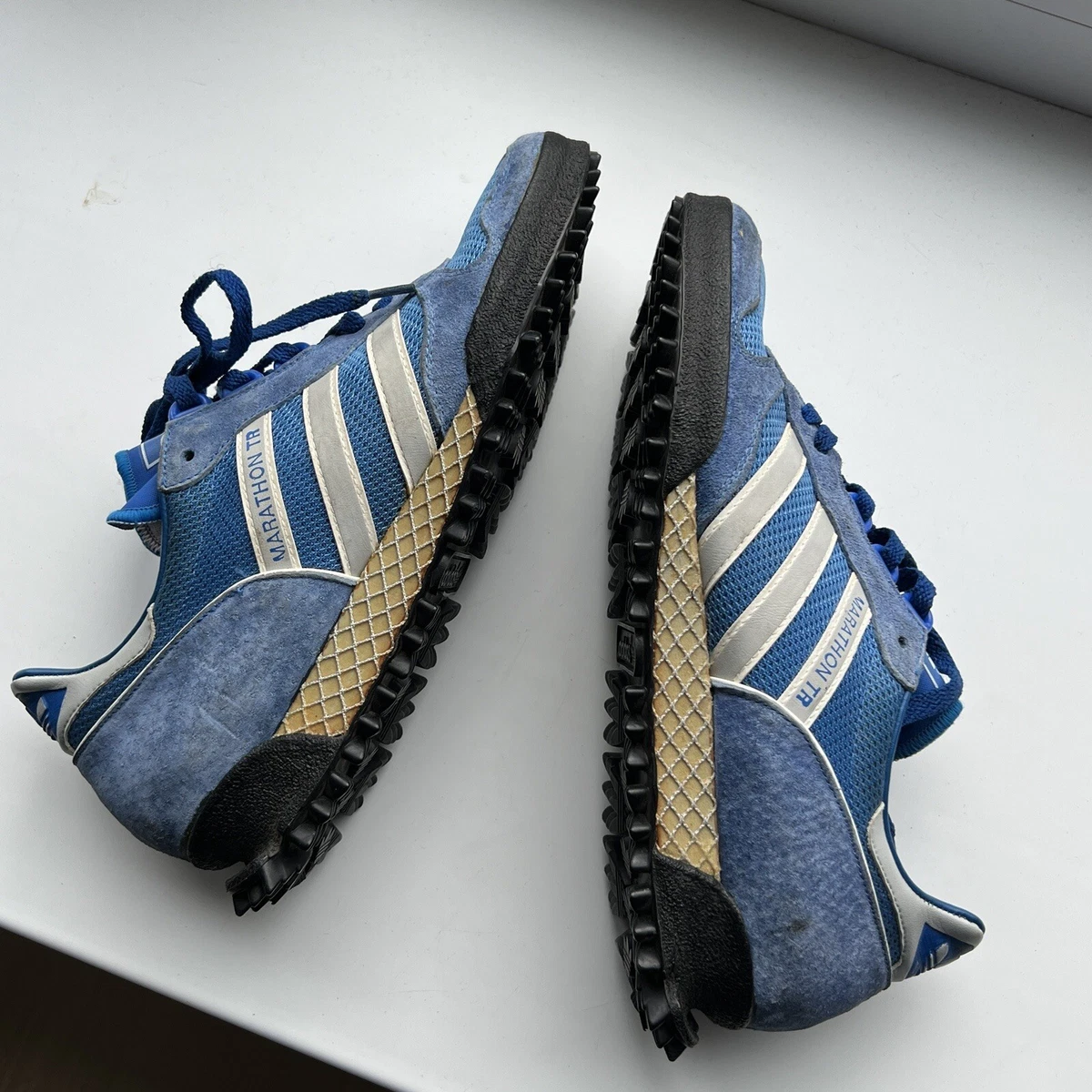 Men\'s Vintage Adidas Originals TR 7 Sneakers MARATHON eBay 1/2 | Size Blue Trainer