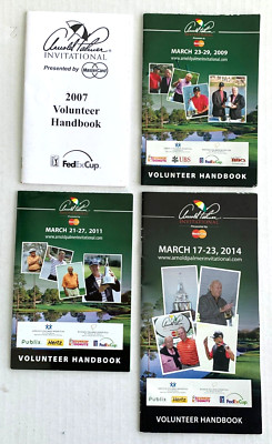 ARNOLD PALMER INVITATIONAL GOLF TOURNAMENT VINTAGE VOLUNTEER HANDBOOKS  !!!