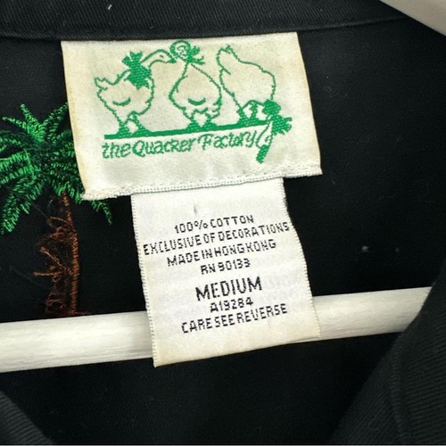 Quaker Factory Women’s Black Embroidery Jungle Animal Print Cruise Jacket Size M - Picture 3 of 5