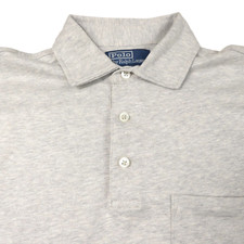 Polo Ralph Lauren Custom Slim Fit Gray Short Sleeve Polo Shirt Mens Small