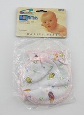 Vintage New NOS 2002 Babies Best Baby Mittens Bugs/Hearts Print