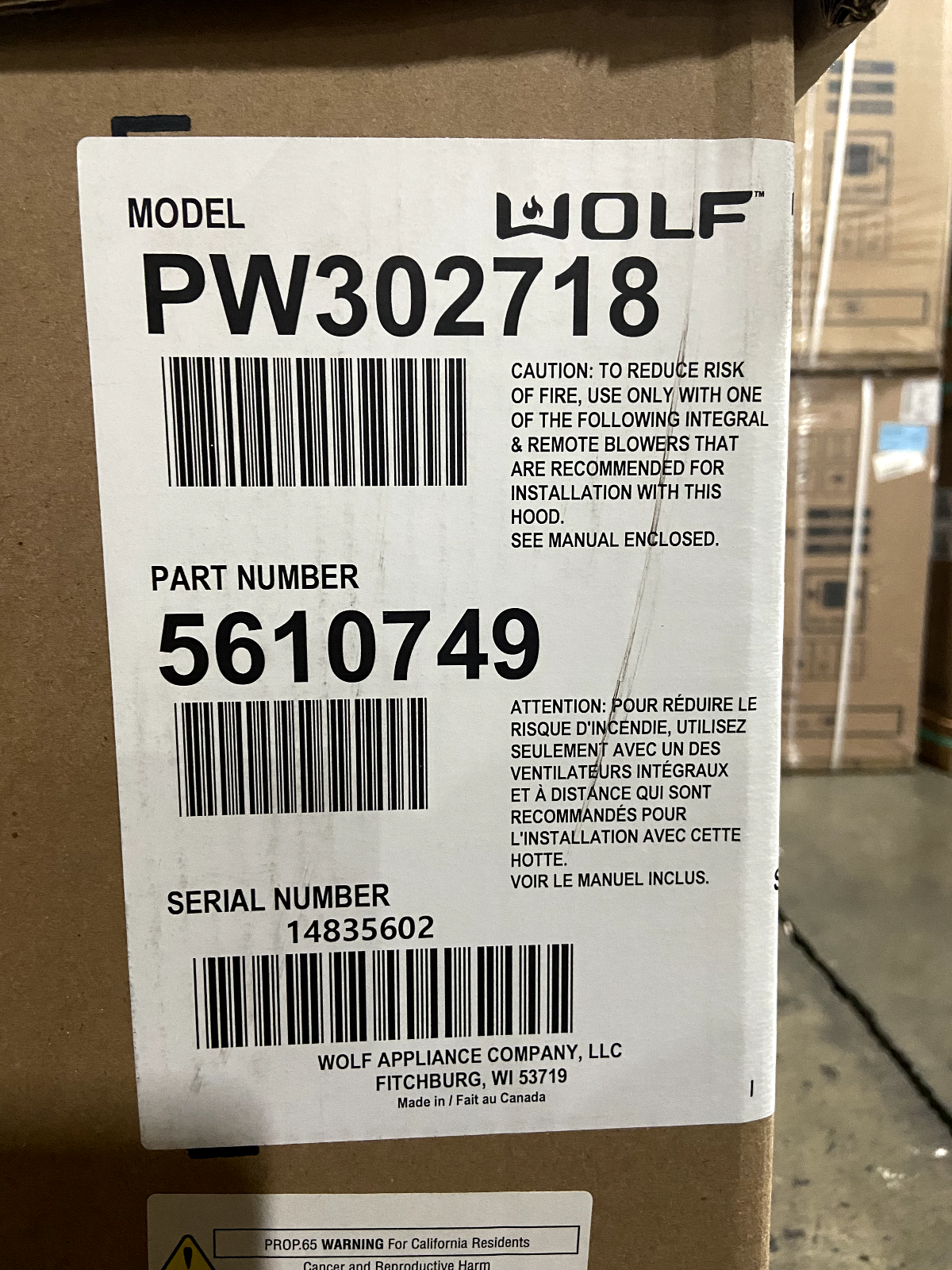 Wolf PW302718 30" pro wall hood stainless eBay