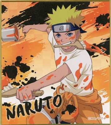NARUTO BORUTO Uzumaki Naruto Shikishi card zealous toy Collection liking E4