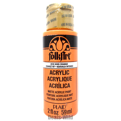 Many Colors - Craft Paint FolkArt Acrylic Matte Folk Art - Build A Set 2oz