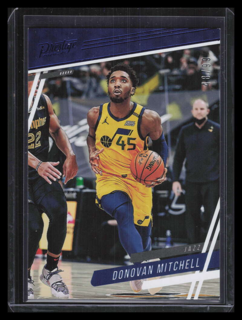 2020-21 Panini Chronicles Blue 69 Donovan Mitchell Prestige 48/99