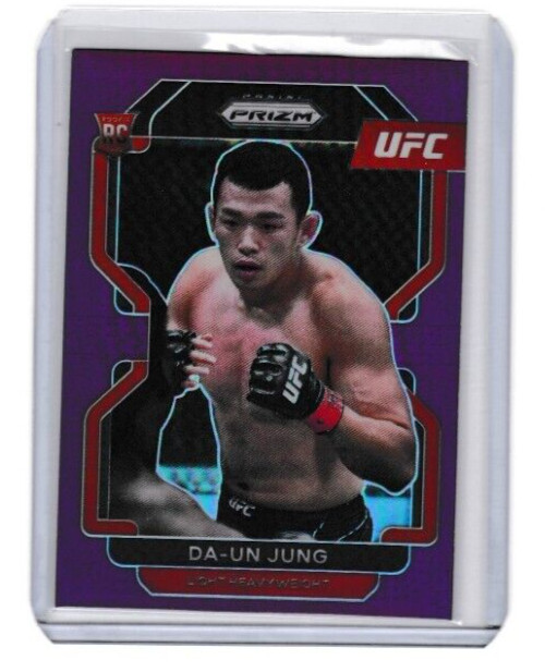 2022 Panini Prizm UFC Purple Prizm Da-Un Jung RC 151 019/149