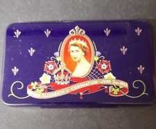 QEII  Coronation June 2nd 1953 Cadbury Chocolate /Sweet Tin - 10 x 5.8 x 1.5cm =