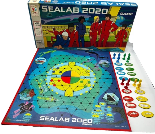 Vintage 70s Hanna-Barbera SEALAB 2020 Board Game Milton Bradley Complete Game