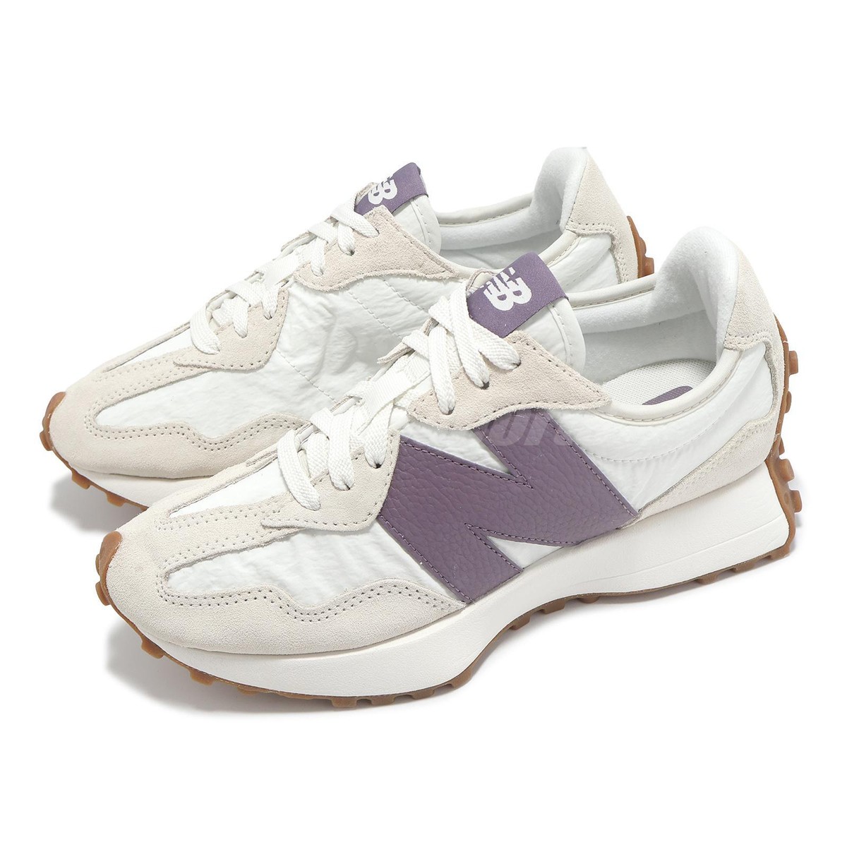 ウィメンズ New Balance 327 Purple White New Balance 327 NB Beige Purple Gum Women Lifestyle Casual