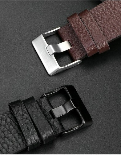 27 mm Zethydum Cuero Genuino Premium Texturizado Correa/Banda de Reloj + Herramienta de Cambio - Imagen 3 de 15