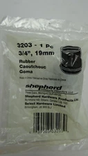 Black Rubber Non Skid Chair Leg Tips Shepherd Hardware 3203, 3/4"  19mm