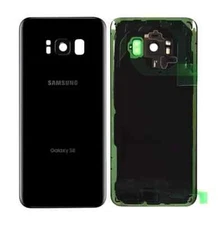 OEM Samsung Galaxy S8 Original Battery Door Glass Back Cover Black